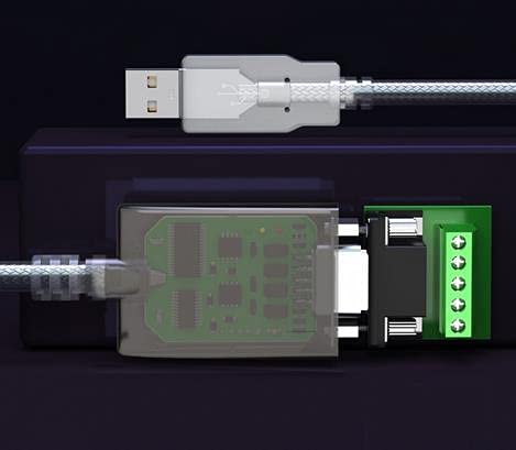 3m USB to 485/422 Serial Port Industrial Serial Port RS485 to USB Communication Converter USB to 485 Serial Port Module bidirectional Transmission Shielded Wire