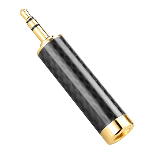 Convertidor de sonido alta fidelidad okcsc conector oro 24k y fibra de carbono