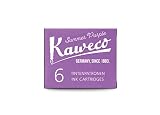Kaweco Wieczne wkłady atramentowe Summer Purple do piór wiecznych z krótkimi standardowymi wkładami, 6 wkładów wiecznych do wkładów atramentowych, wielu markowych producentów, atrament do piór wiecznych, fioletowy