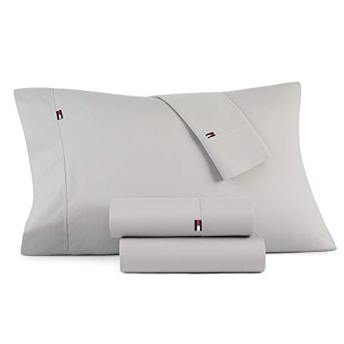 Perfumes, Watch Tommy Hilfiger Signature Juego de sábanas de hilos sólidos, aleación, funda de almohada King