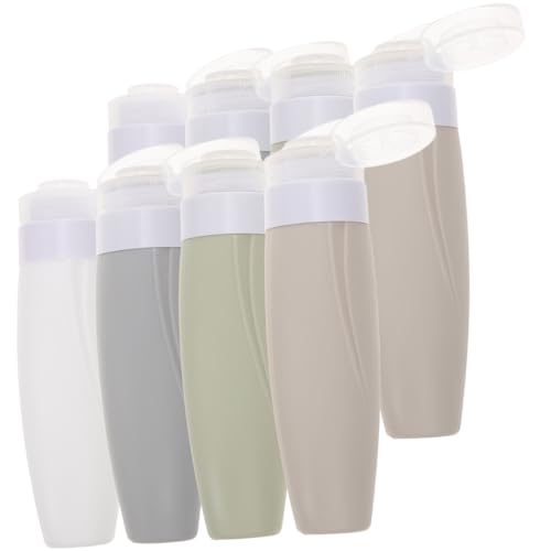 LOLIPPYY 8個 シリコントラベルボトル 軽量漏れ防止詰め替え容器 シャンプーローション用 多用途旅行用トイレタリー収納