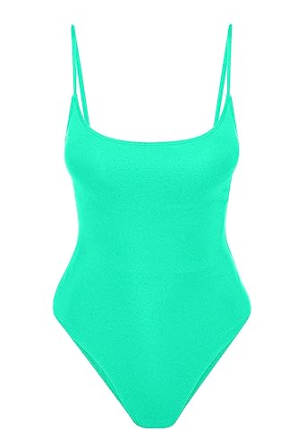 Image of Narecte Sexy One Piece Bathing Suit for Women Tummy Control High Cut One Piece Swimsuit Womens