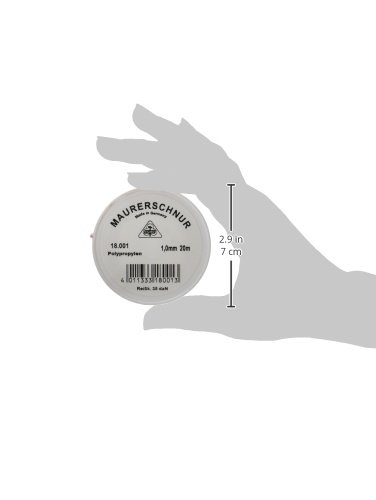 HaWe 18.001 Maurerschnur 20mx1mm aus Polypropylen in rot/weiß