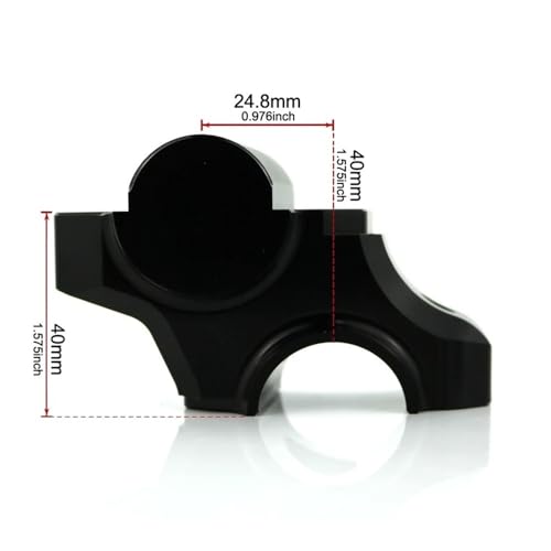 Abrazadera elevadora manillar de aluminio mecanizado para XSR900 y MT10 6