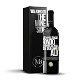 «Que hayas tocado fondo no significa que tengas que quedarte allí» Mensaje en una Botella. Vino Tinto Premium Reserva 12 Meses + Gift Box. Etiqueta Negra PERSONALIZABLE