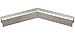 C.R. LAURENCE L10H3BS CRL Brushed Stainless L10 Series U-Channel 135 Degree Horizontal Corner for 21.52 mm Laminated Glass Cap Railing
