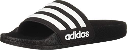 adidas Adilette Shower Slides, Core Black/White/Core Black,...