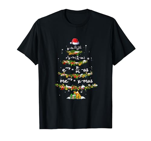 Geometry Math Science Teacher Christmas Tree Christmath Pj T-Shirt