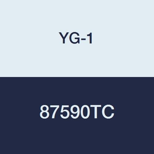 YG-1 87590TC Carbide End Mill, 3 Flute, Taper, TiCN Coated Finish, 3-1/2