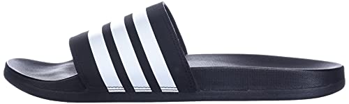 adidas Sandália feminina Adilette Comfort Slide, Preto/branco/preto, 8