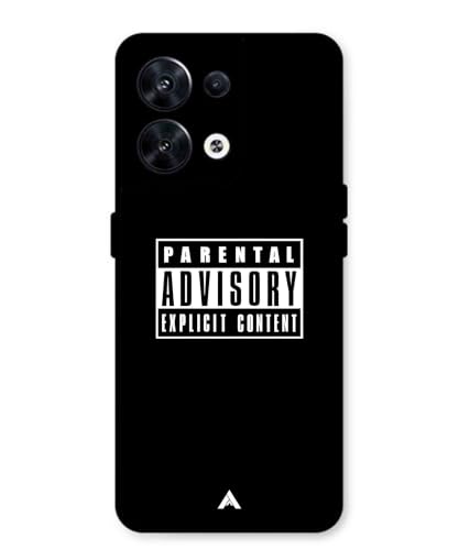 Image of Premium Explicit Case for Oppo Reno 8 Soft-Touch Metal TPU Back Cover, Shockproof, Designer, Aesthetic Mobile Phone Case (Glossy Finish)