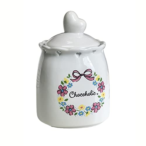 YLWX Barattolo Porta Aglio, Barattolo per Condimenti, Barattolo per La Conservazione dello Zenzero E della Cipolla, Vaso per Aglio (Color : Flower)