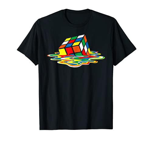 Melting Cube Funny Retro Gaming Rubik Rubix Rubics Cube T-Shirt