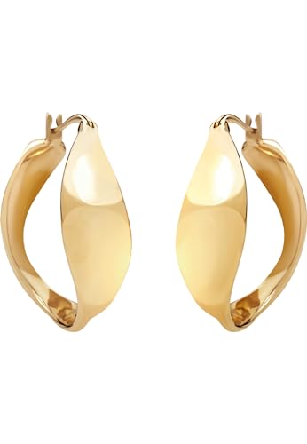 Boucles d'oreilles acier femme argenté BREIL B WHISPER grands anneaux taille L TJ3386