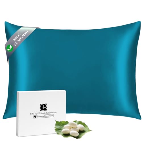 Ravmix Kissenbezüge aus Seide, für Haar und Haut, mit verstecktem Reißverschluss, beide Seiten Seide