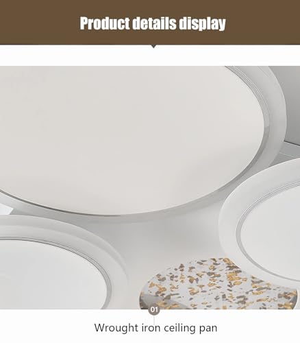 Lustre modernes pour salon en acrylique avec télécommande sans fil