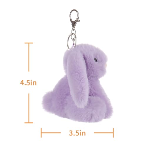 Image of Apricot Lamb Cute Toys Plush Rabbit Stuffed Animal Soft for Kids Bag, Purse, Backpack, Handbag (4.7 Inches)