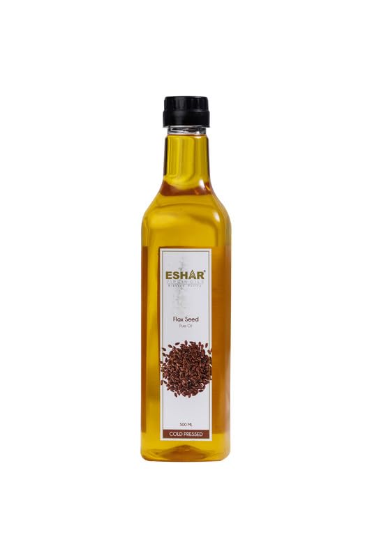 Eshar Virgin Cold Pressed Flax Seed Oil 500ML | Pure & Natural Multipurpose Alsi Oil | Edible Flaxseed Oil For Hair And Skin (B0D9QV4K5Y) Amazon Price History, Amazon Price Tracker