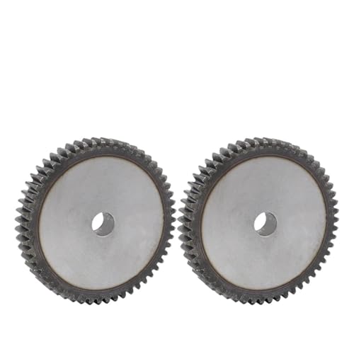 Roue dentée 2M68T engrenage plat acier carbone alésage 16 mm