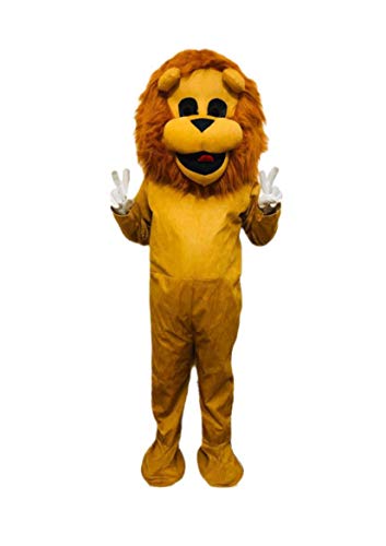 Image of BookMyCostume The King Lion Animal Cartoon Mascot Costume For Theme Birthday Party & Events | Adults