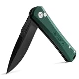 FLISSA フォールディングナイフ アウトドアナイフ 折りたたみナイフ D2鋼ブレード G10ハンドル ポケットナイフ 登山 キャンプ トレッキング 釣り 家庭用 DIY用 防災用 全長195mm 【グリーン】