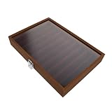 iplusmile Vitrina De Coleccionables Joyero Contenedor De Almacenamiento De Joyas Dark Brown