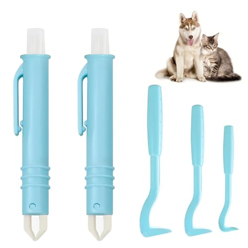 WUSJCOF Set de Pinzas Garrapatas para Perros, Gatos y Humanos - Quita Garrapatas y Pinzas Garrapatas para Niños y Mascotas, Antigarrapatas Seguro para Garrapatas de Todos los Tamaños