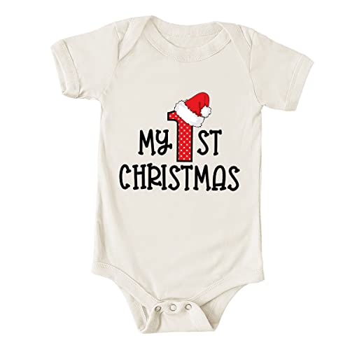 Image of FastDeliveryTees Christmas Family Onesies, Funny Baby Clothes, Baby Bodysuit, Cute White, Short Sleeve Baby Outfits Best Gift