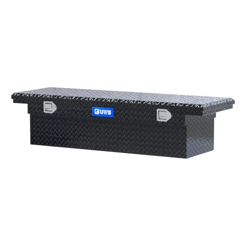 UWS EC10232 60-Inch Gloss Black Heavy-Wall Aluminum Truck Tool Box with Low Profile, RigidCore Lid by uws - Used condition - Image 5