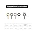 IDEALSV Small Screw Eyes Pin Hooks, 750 Pcs 0.55 Inch Screw in Hook for Jewelry, Cork Bottles,Resin, Bead, 7mm*14mm Small Eye Rings Eyelet Hook for Craft 5 Colors