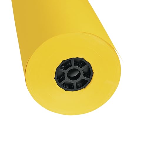 Colorations Dual Surface Paper Roll Classroom Supplies for Arts and Crafts Yellow (36" x 1000') (Item # DSYE) by Colorations - Image 6