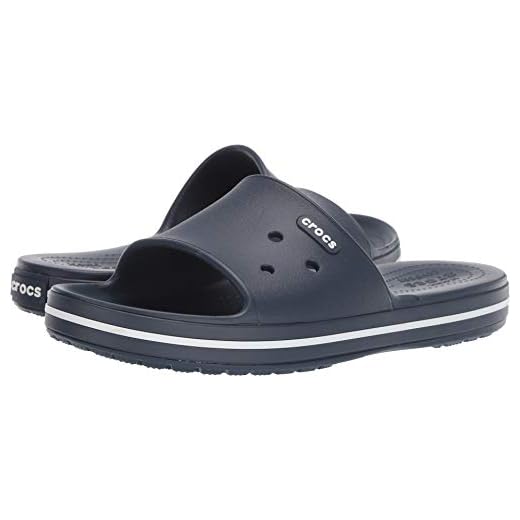 Crocs Crocband III Slide, Zoccoli Unisex-Adulto, Bianco (Marine/Blanc 462), 42/43 EU