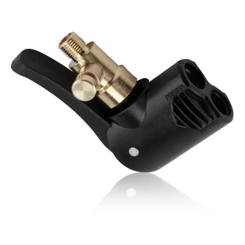 Tweozhui 2 Pieza Adaptador Valvula Bicicleta, Adaptador de Válvula de Coche, Universal Conector de válvula de neumático, Conector de Inflado Rápido de Latón con Clip, para Coche, Bicicleta, Moto