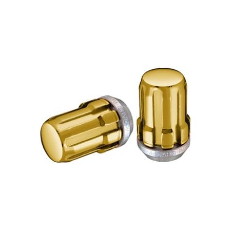 Amazon Com Mcgard gd Chrome Gold Splinedrive Lug Nuts M12 X 1 5 Thread Size Box Of 50 Automotive