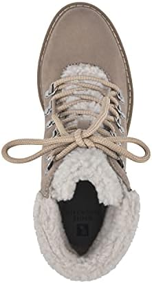 WHITE MOUNTAIN Shoes Women's Dynamite Lace-up Boot, Sand/Fabric, 9 M | Image 3