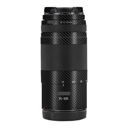 Film de protection pour objectif Canon RF 75-300 mm F4-5.6 en fibre de carbone noir
