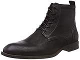 Bianco Herren Laced Up Boot Klassische Stiefel, Schwarz (Black 100), 44 EU