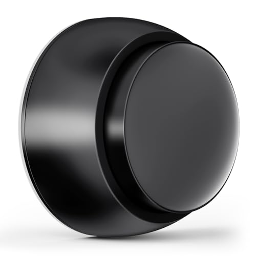 Door Stopper Wall Protector with Silicone Head, Aluminum Door Knob Wall Protector, Spring Shock Absorption Technology, 1.65 Door Stoppers for Wall, Adhesive Installation or with Screw