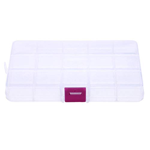 FTFSY 5 Unids 15 Rejillas Cajas de Almacenamiento Ajustables Organizador de Mesa de Escritorio Joyas para Niñas Estuches para Pendientes Caja de Plástico Accesorios para el Hogar, B
