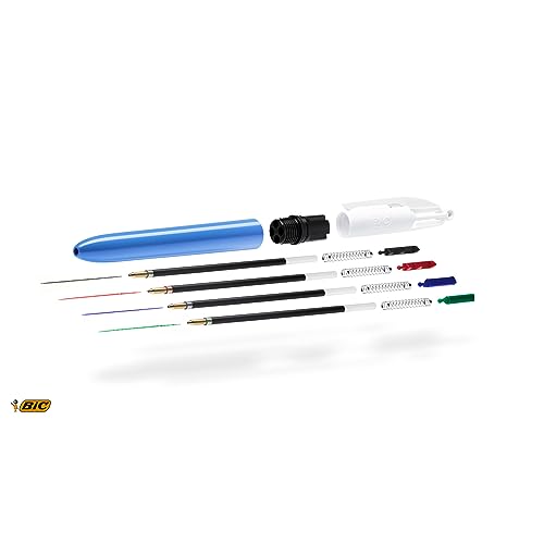 BIC 4 Couleurs Recharges pour Stylo Bille Pointe Moyenne 1 0 mm – Encre Lot Economique de - vue 5