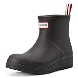 Hunter Women's Play Insulated Short Rain Boots Ankle, Dark Brown, 8
