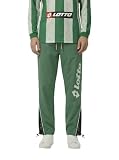 Lotto 1939 Men's Football Pant – Men’s Athletic Pants with Tapered Leg, Ankle Zips, and Stretch Performance Knit, Pine Green - Large