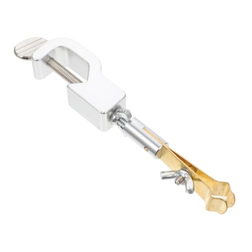 ULTECHNOVO Lab Thermometer Holder Clamp for Pole Outdoor Garden Straight Thermometer Fixing Clip Educational Teaching Equipment Random Color