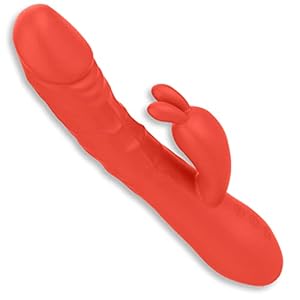 PureVibe® The Magic Pulsing Rabbit – Tarzan Vibrator met Stotende Werking – Fluisterstil & Discreet – Peach – Vibrators voor Vrouwen – Clitoris & G-spot Stimulator – Dildo – Sex Toys