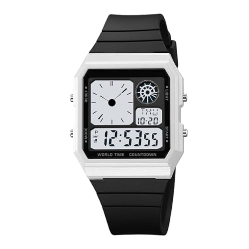 Orologio digitale da uomo, leggero, multifunzione, a LED, per...