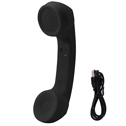 Teléfono Retro Inalámbrico Bluetooth Negro miniatura 1