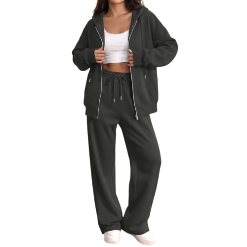 Sweat Suit Women Hooded Sweatshirts Jogger Pants Athletic Tracksuits - image 1