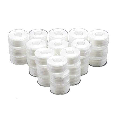 New ThreadNanny 144 White Embroidery Machines PreWound Bobbins for Brother SA156 X52800150 102261103 miniatura 3