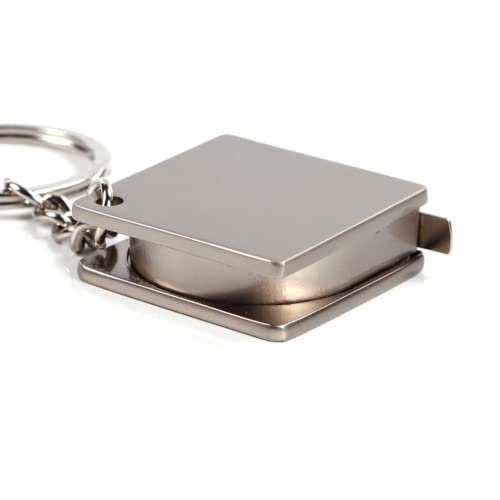 持ち歩きやすいメジャーキーホルダー ポータブルポケットミニ巻き尺 鋼製 実用的 伸縮式 巻尺 測定 定規キーホルダー リング DIY 測定工具