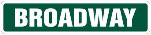 [SignJoker] BROADWAY Street Sign new york nyc new show gift novelty street sign road Wall Plaque Decoration